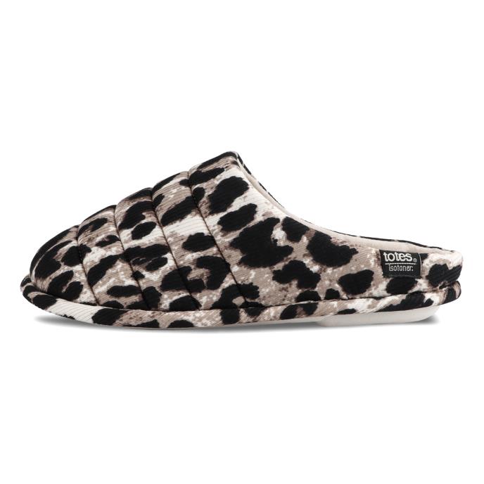 Isotoner® Ladies Animal Swept Back Mule Slipper Animal Extra Image 4